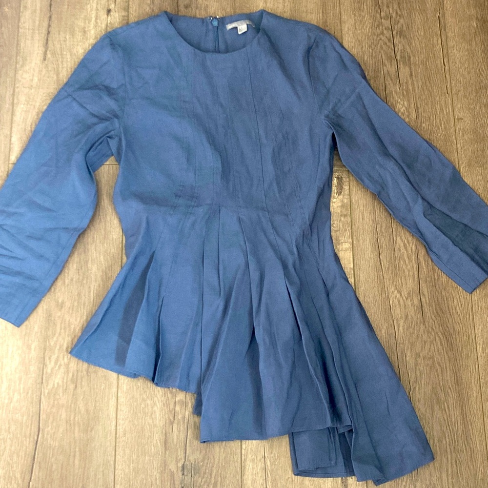 COS asymmetrical fitted blouse